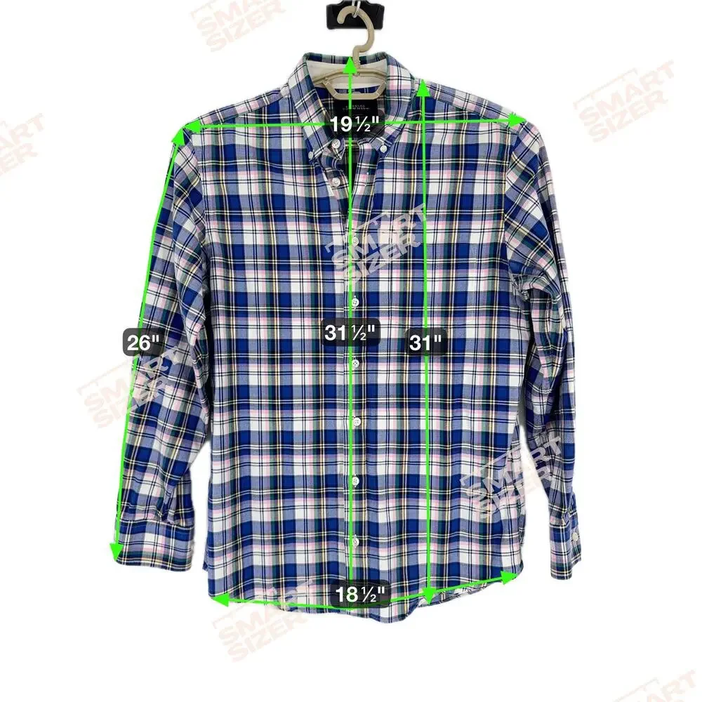 Charles Tyrwhitt Shirt Mens Medium‎ Blue Plaid Button Up Weekend Slim Fit Casual